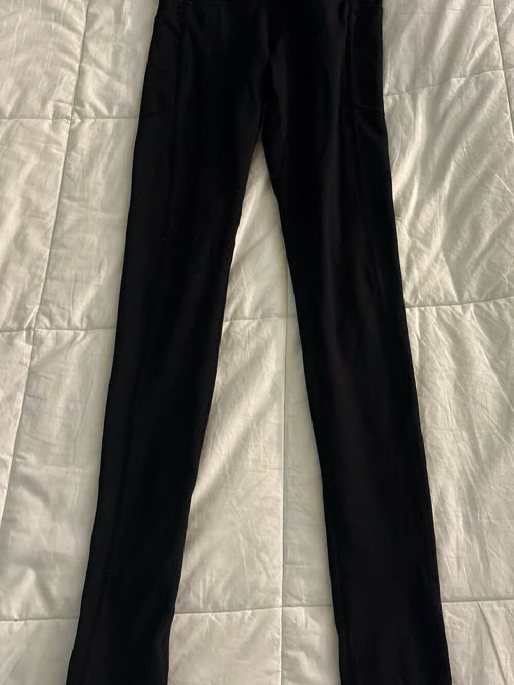 Women's Black Leggings with Side Pockets Size XS